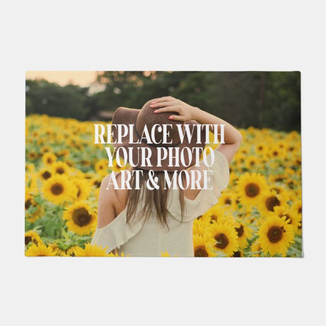 ユニークカスタムパーソナライズされた ドアマット (正面)