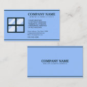 ユニークカスタムブルーウィンドウ 名刺 (正面/裏面)