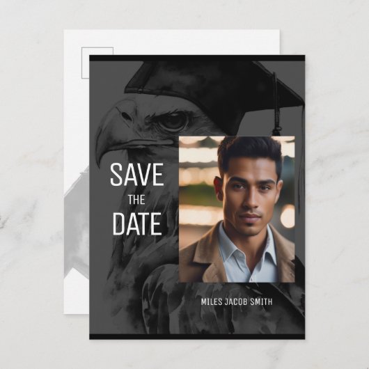 ユニークカスタム卒業発表はがき 案内ポストカード (正面/裏面)