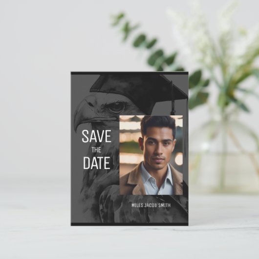 ユニークカスタム卒業発表はがき 案内ポストカード (スタンド正面)