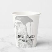 ユニークカスタム卒業紙ナプキン 紙コップ (裏面)