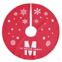 ユニークカスタム家族の名前テンプレート赤いホワイトスターズ