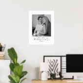 ユニークカスタム母への白黒の写真贈り物 ポスター (ホームオフィス)