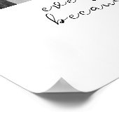 ユニークカスタム母への白黒の写真贈り物 ポスター (角)