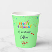 ユニークカスタム紙カップ 紙コップ (正面)