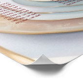 ユニークカスタム雑誌社のスタイル結婚の座席表 ポスター (角)