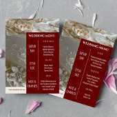 ユニークカスタムMagazineスタイル結婚のメニュー 招待状