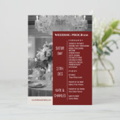 ユニークカスタムMagazineスタイル結婚式 プログラム (スタンド正面)