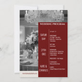 ユニークカスタムMagazineスタイル結婚式 プログラム (裏面)