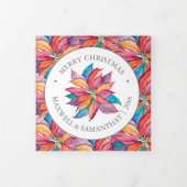 ユニークカスタムPhoto Christmas Card 三つ折りクリスマスカード (カバー)