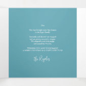 ユニークカスタムPhoto Hanukkah Cards Pink 三つ折りクリスマスカード (内部中)