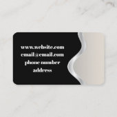 ユニークカスタムQrコードブラック名刺 名刺 (裏面)