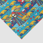 ユニークカラフルエイリアン食べのタコス 薄葉紙 (詳細)