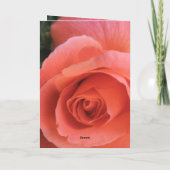 ユニークカラフルバラ妻ヴァレンティーンズデイ カード (裏面)