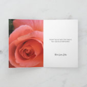 ユニークカラフルバラ妻ヴァレンティーンズデイ カード (内部)