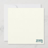 ユニークカラフルフローラお洒落おもしろい カード (裏面)