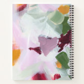 ユニークカラフル抽象芸術パーソナライズされた名 ノートブック (裏面)