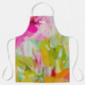 ユニークカラフル母ギフトアイディアオールオーバープリントエプロン エプロン (正面)