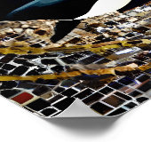 ユニークカラフルOrca Seaモザイクフェイクポスター ポスター (角)