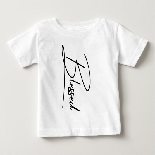 ユニークキリスト教賛美の垂直デザイン ベビーTシャツ (正面)