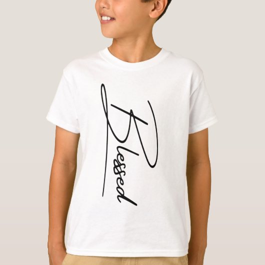 ユニークキリスト教賛美の垂直デザイン Tシャツ (正面)