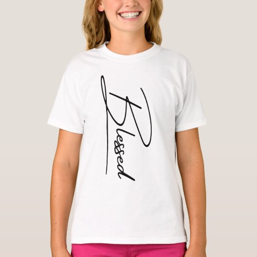 ユニークキリスト教賛美の垂直デザイン Tシャツ (正面)