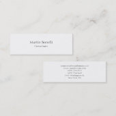 ユニーククラシカルシンプルオリジナル スキニー名刺 (正面/裏面)