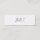 ユニーククラシカルシンプルオリジナル スキニー名刺 (裏面)