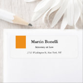 ユニーククラシカルシンプルオレンジ&ホワイト ラベル (インサイチュ)