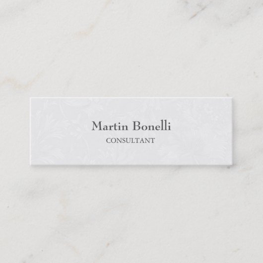 ユニーククラシカルフローラ スキニー名刺 (正面)