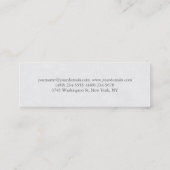 ユニーククラシカルフローラ スキニー名刺 (裏面)