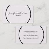 ユニーククリエイティブシンプルプレーンユニーク 名刺 (正面/裏面)