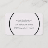 ユニーククリエイティブシンプルプレーンユニーク 名刺 (裏面)