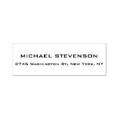 ユニーククリエイティブトレンディーホワイト差出人住所ラベル セルフインキングスタンプ (デザイン)