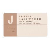 ユニーククリエイティブ差出人住所出荷 ラベル (正面)