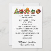 ユニーククリスマスウェイターシリーズ 招待状 (裏面)