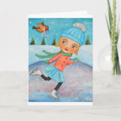 ユニーククリスマスカード休日グリーティングカード シーズンカード (正面)