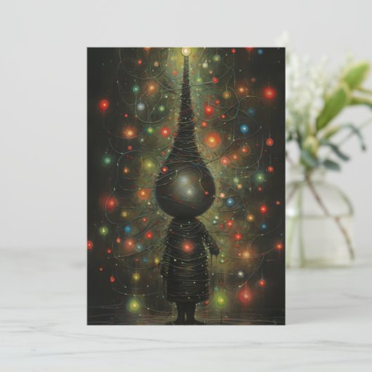 ユニーククリスマスカード – 印刷可能なクリスマスカード シーズンカード (スタンド正面)