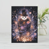 ユニーククリスマスカード – 抽象芸術クリスマスカード シーズンカード (スタンド正面)