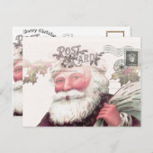 ユニーククリスマスサンタヴィンテージポストカード ポストカード (正面/裏面)