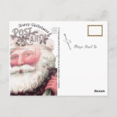 ユニーククリスマスサンタヴィンテージポストカード ポストカード (裏面)