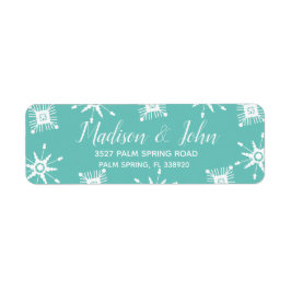 ユニーククリスマススノーフレーク散布アドレス ラベル