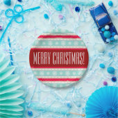 ユニーククリスマスパターカスタムン文字 ペーパープレート (パーティー)