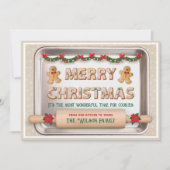 ユニーククリスマスホリデーカードクッキーレシピ シーズンカード (正面)