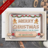 ユニーククリスマスホリデーカードクッキーレシピ シーズンカード