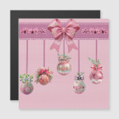 ユニーククリスマスボール磁気カード (正面/裏面)