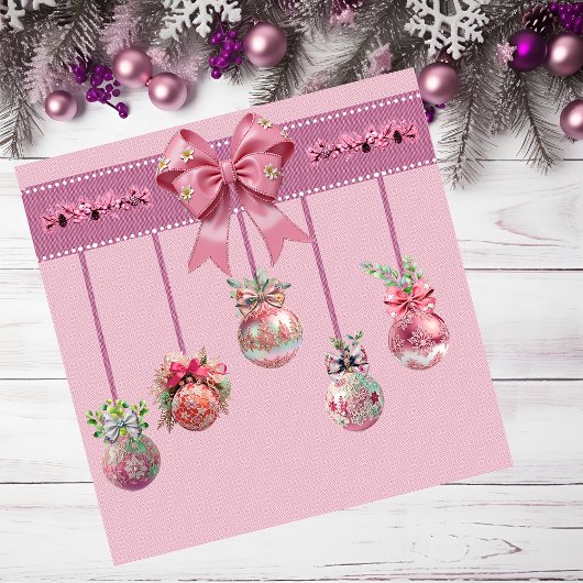 ユニーククリスマスボール磁気カード