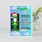 ユニーククリスマス印刷可能カード、平和と喜び シーズンカード (スタンド正面)