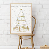 ユニーククリスマス名前をカスタムするDYIおもしろいウォールアート ポスター