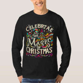 ユニーククリスマス祝の喜びの贈り物 Tシャツ